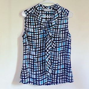 🌸 5 for $25 // Tahari ASL sleeveless float bow top S